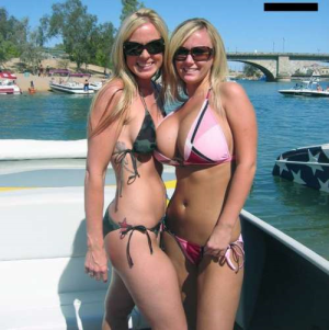 We are Christina and Jocelyn who love to spend weekends partying, windsurfing and speed boating.