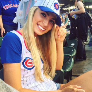 A fan of the Chicago Cubs...Julie