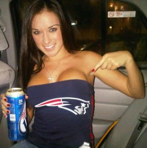 Kiss Me for good luck.....New England Patriots.